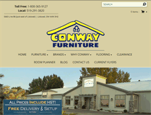 Tablet Screenshot of conwayfurniture.com